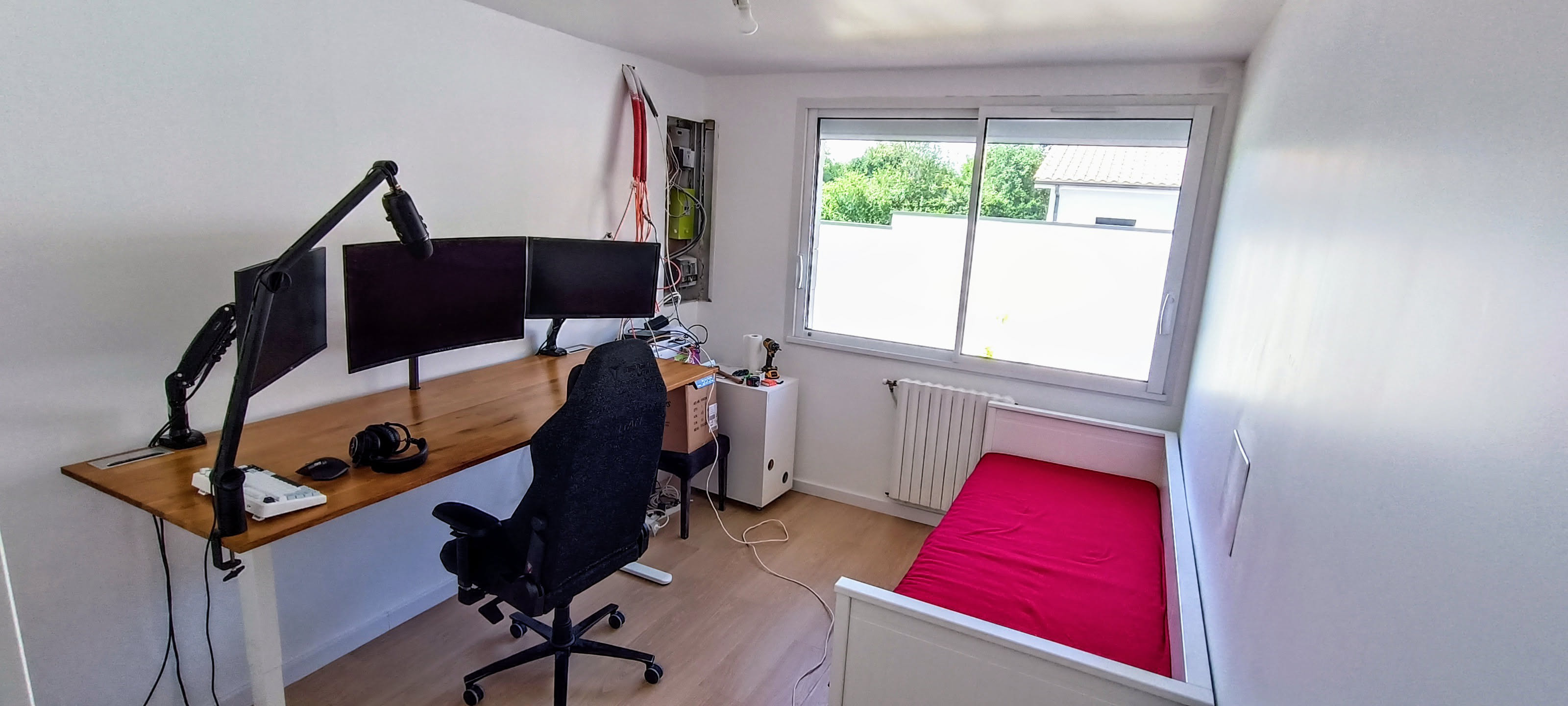 Équipements réseau et câblage du bureau
