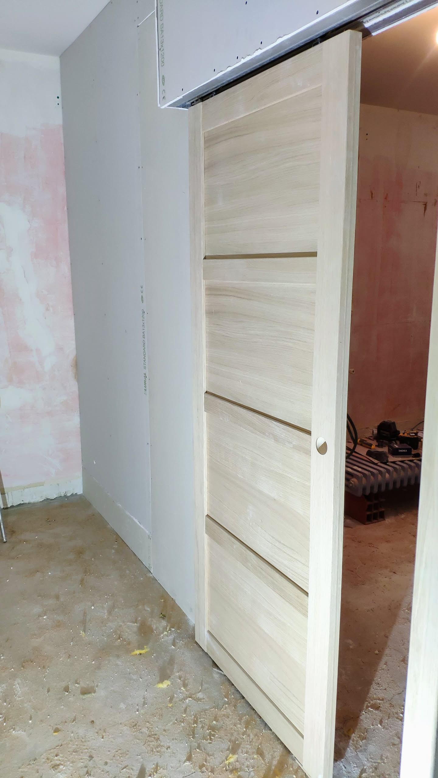 Construction du dressing en cours