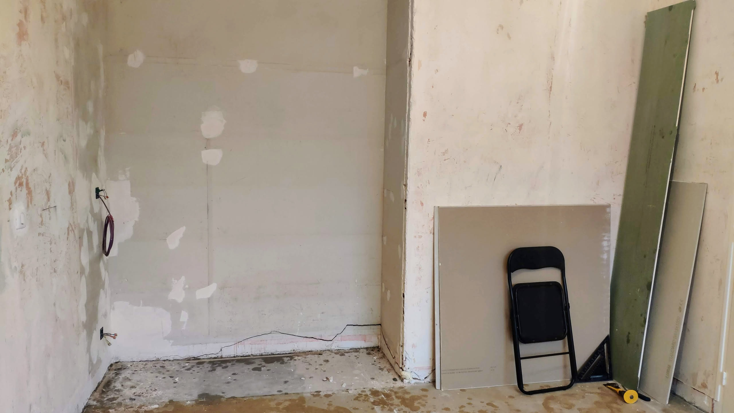 Rebouchage des murs