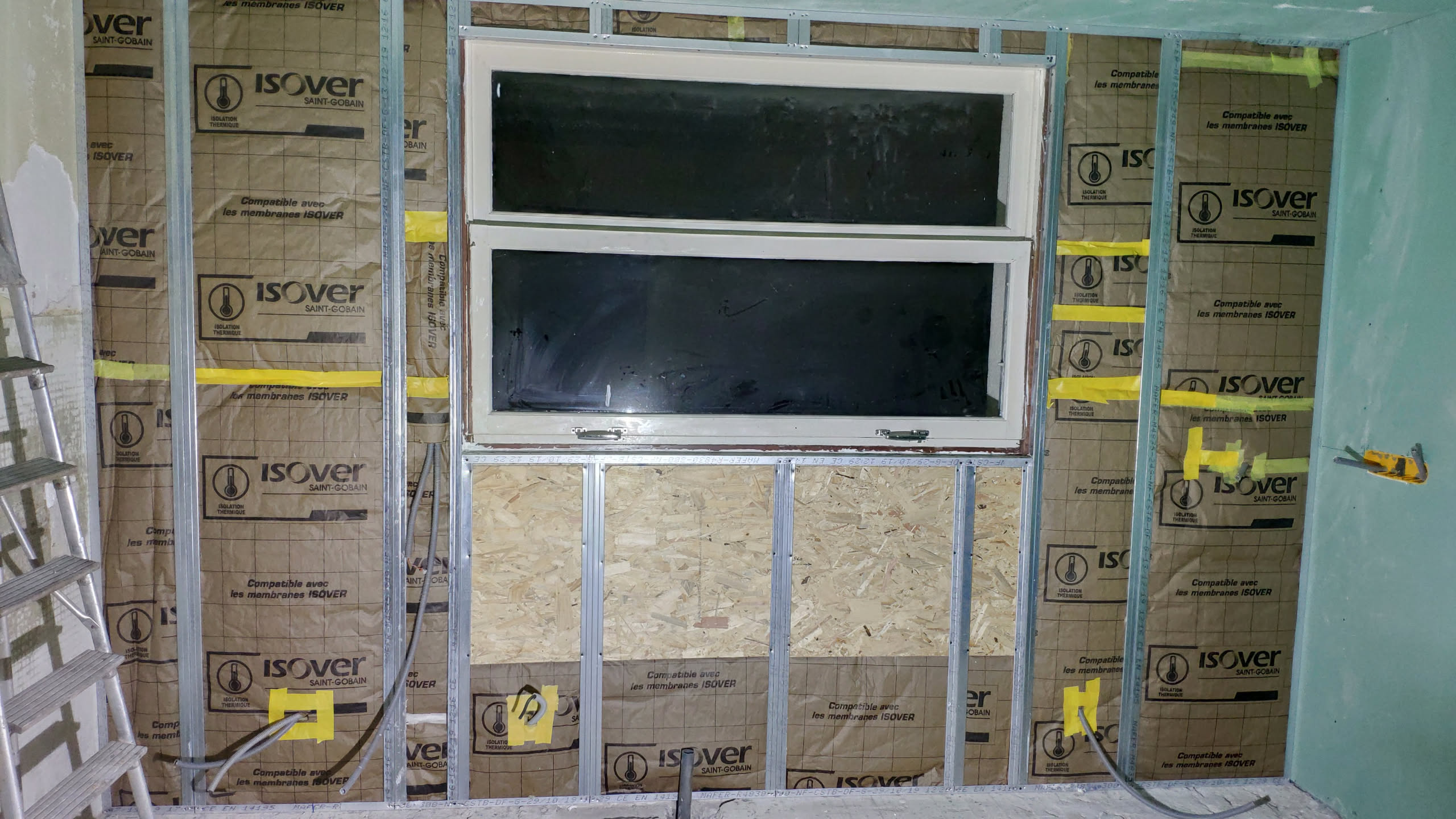 Installation de la nouvelle fenêtre