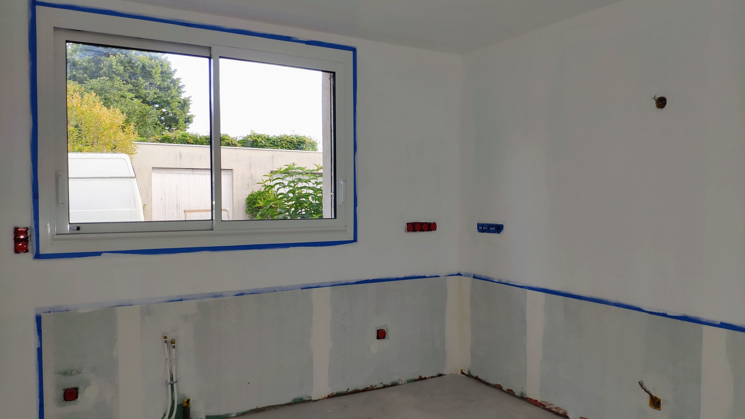 Peinture des murs en blanc