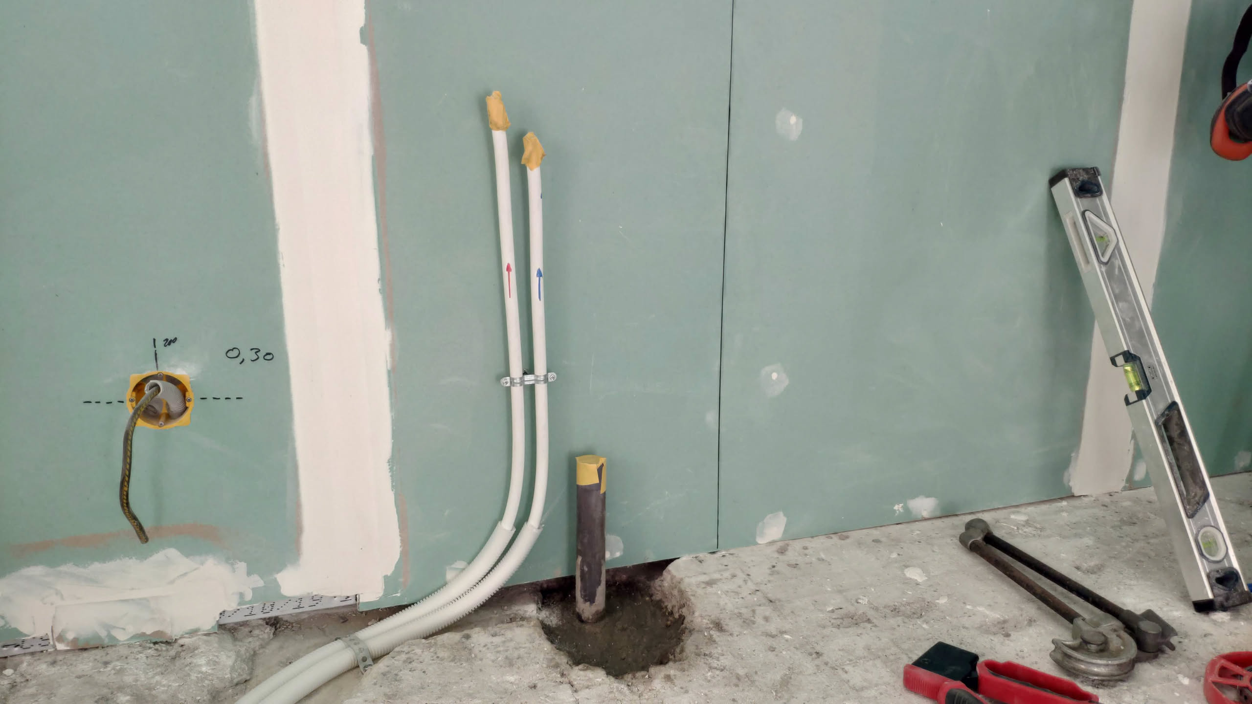Installation des tuyaux multicouches