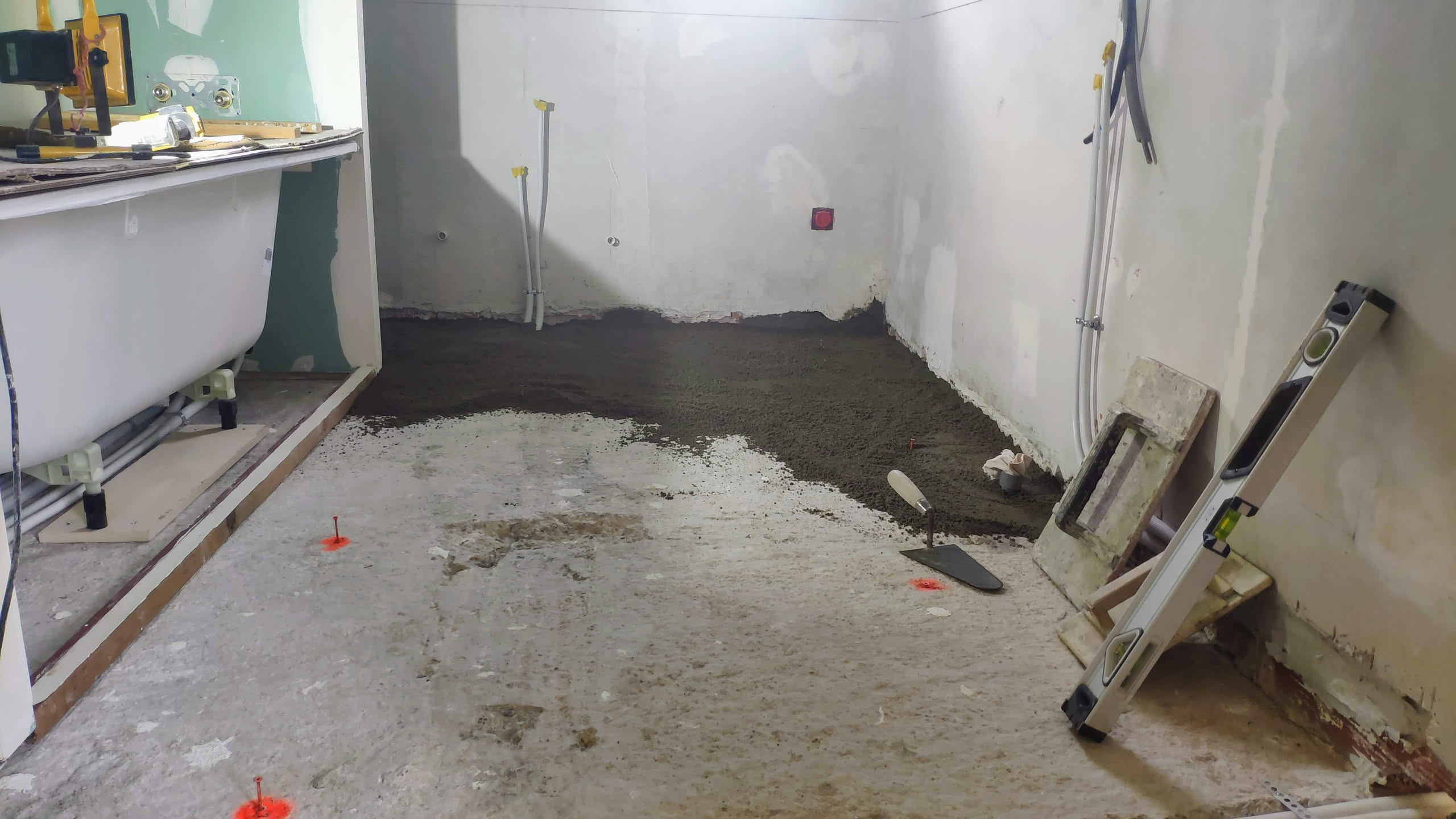 Base de sable/gravier avec treillis