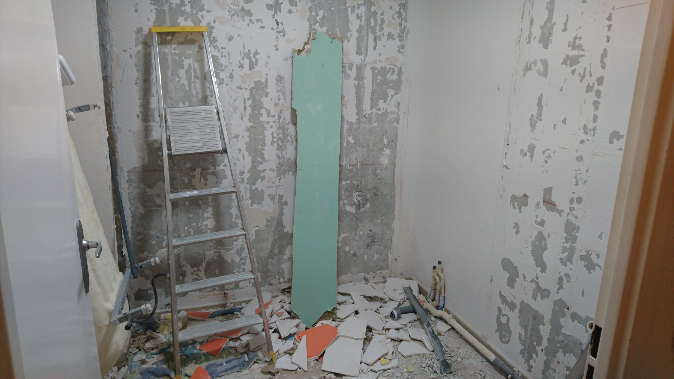 Phase de démolition