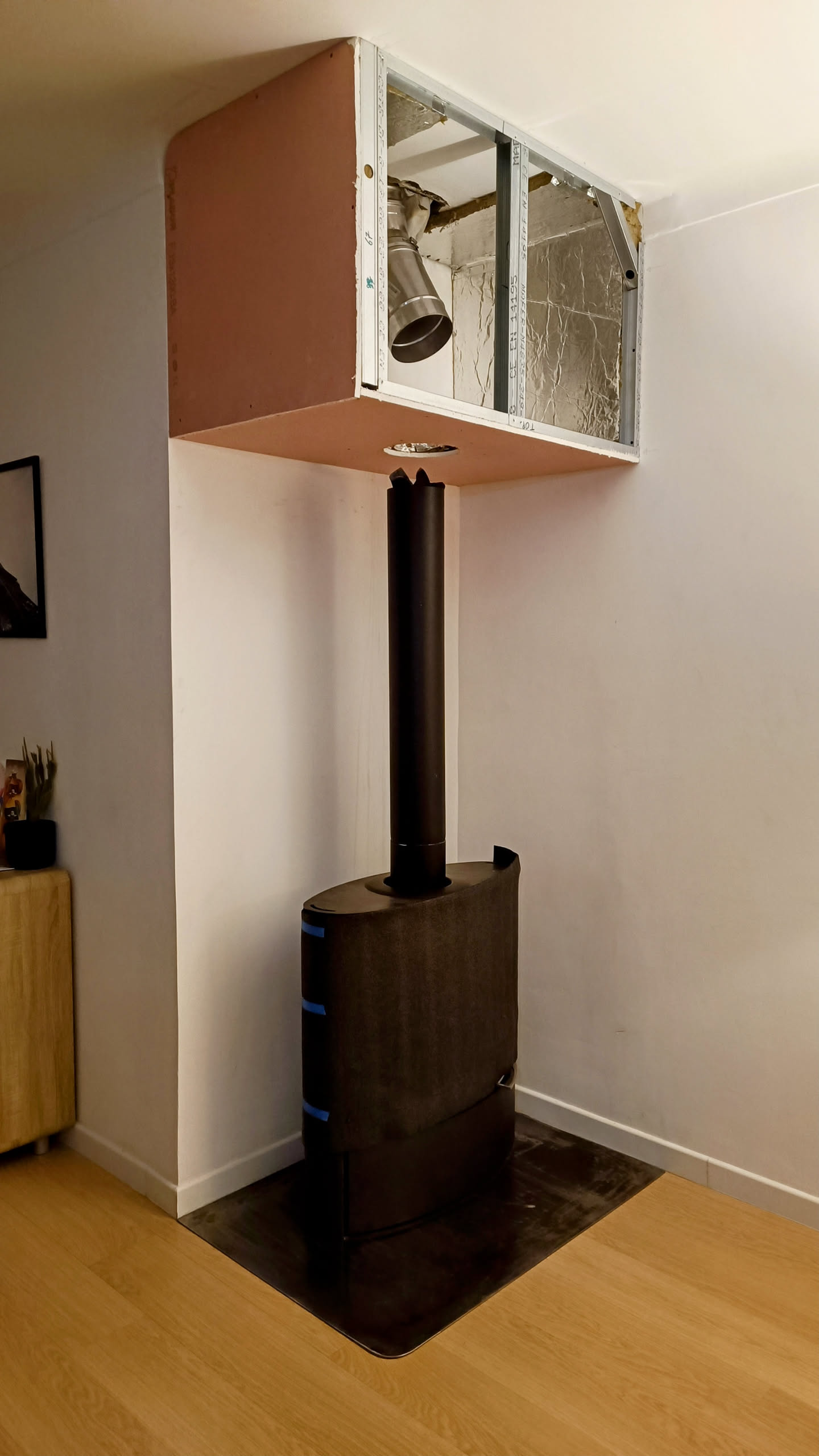 Installation des plaques de placo