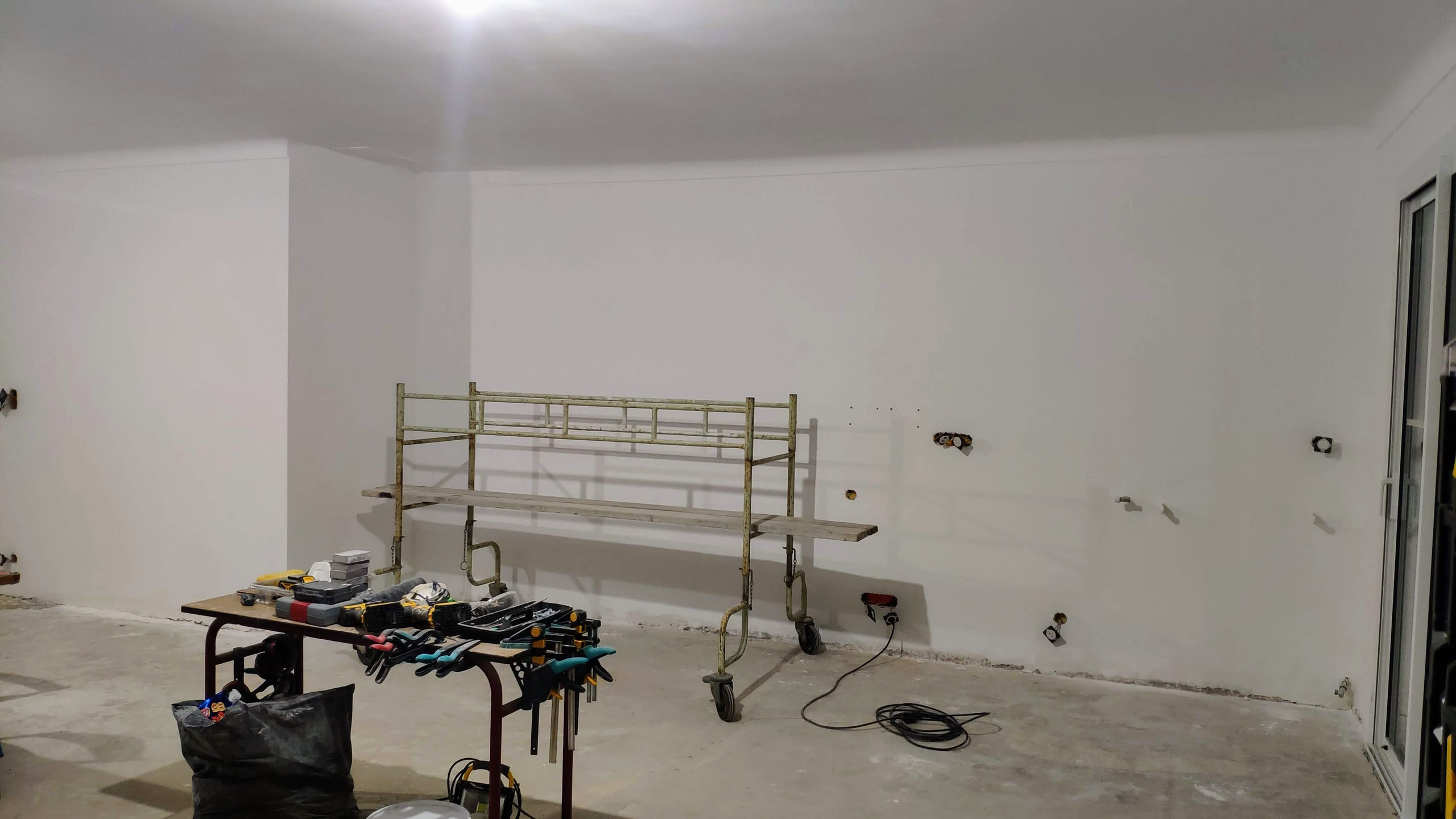 Processus de peinture en cours