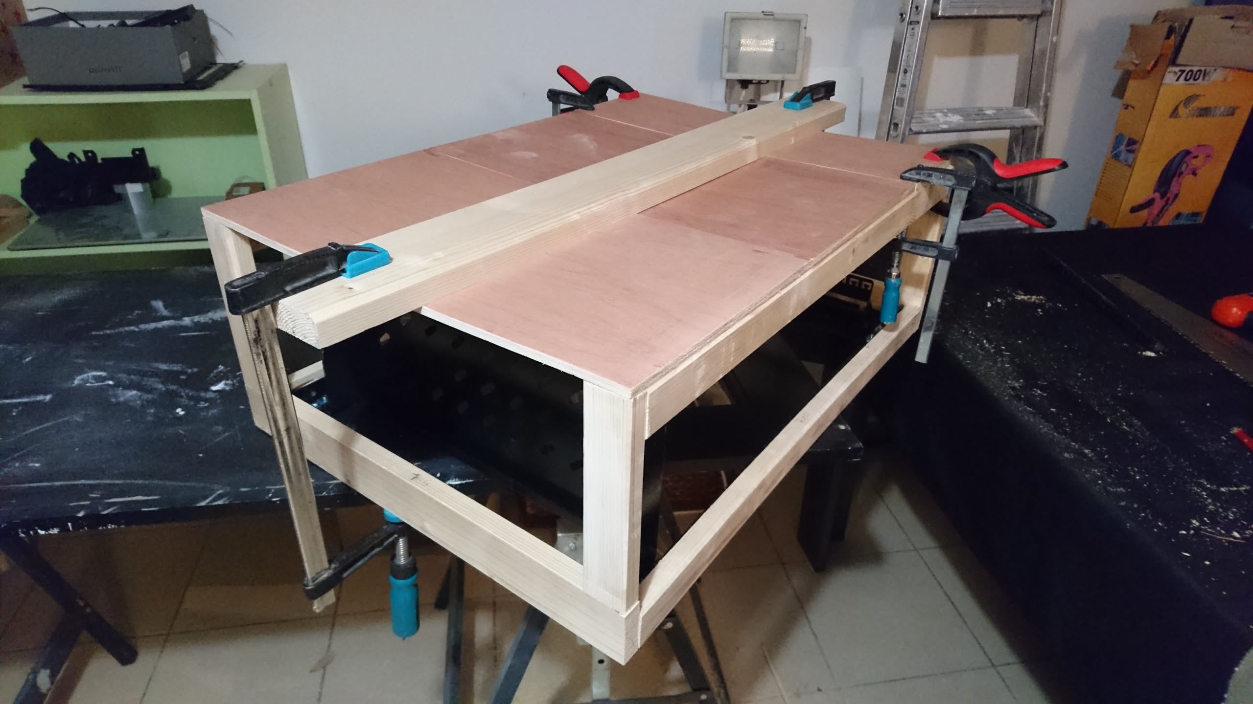 Structure en bois assemblée